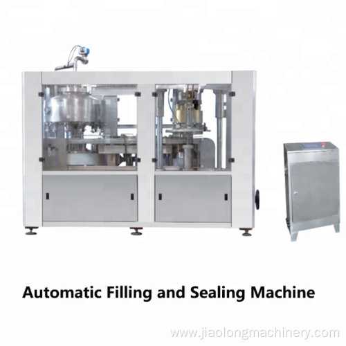 Fully automatic sheet feeding press Easy Operation Pop Can Beer Filling and Sealing Machine